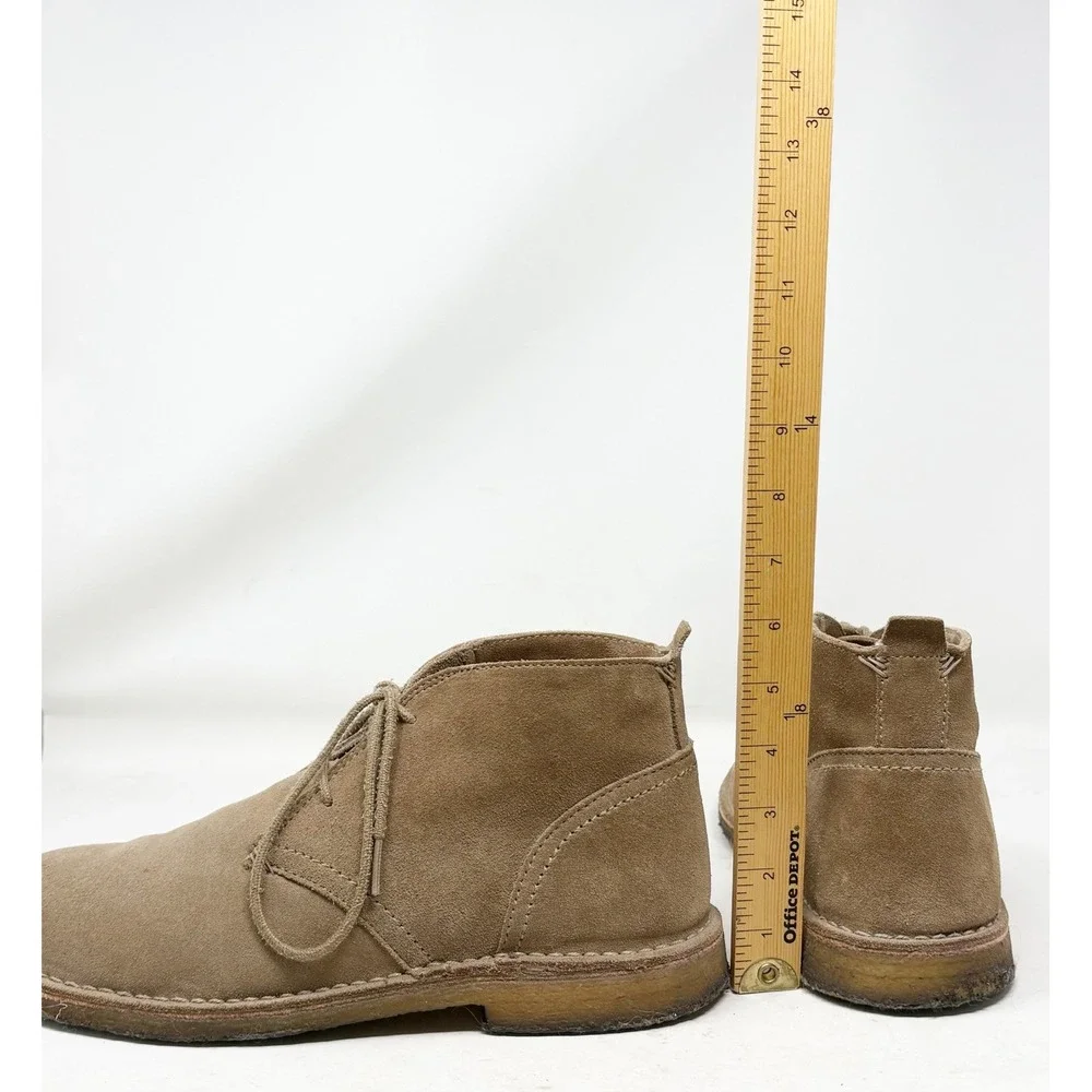 L.L. Bean Men's Tan Suede Leather Chukka Desert Boots 11 M Crepe Sole